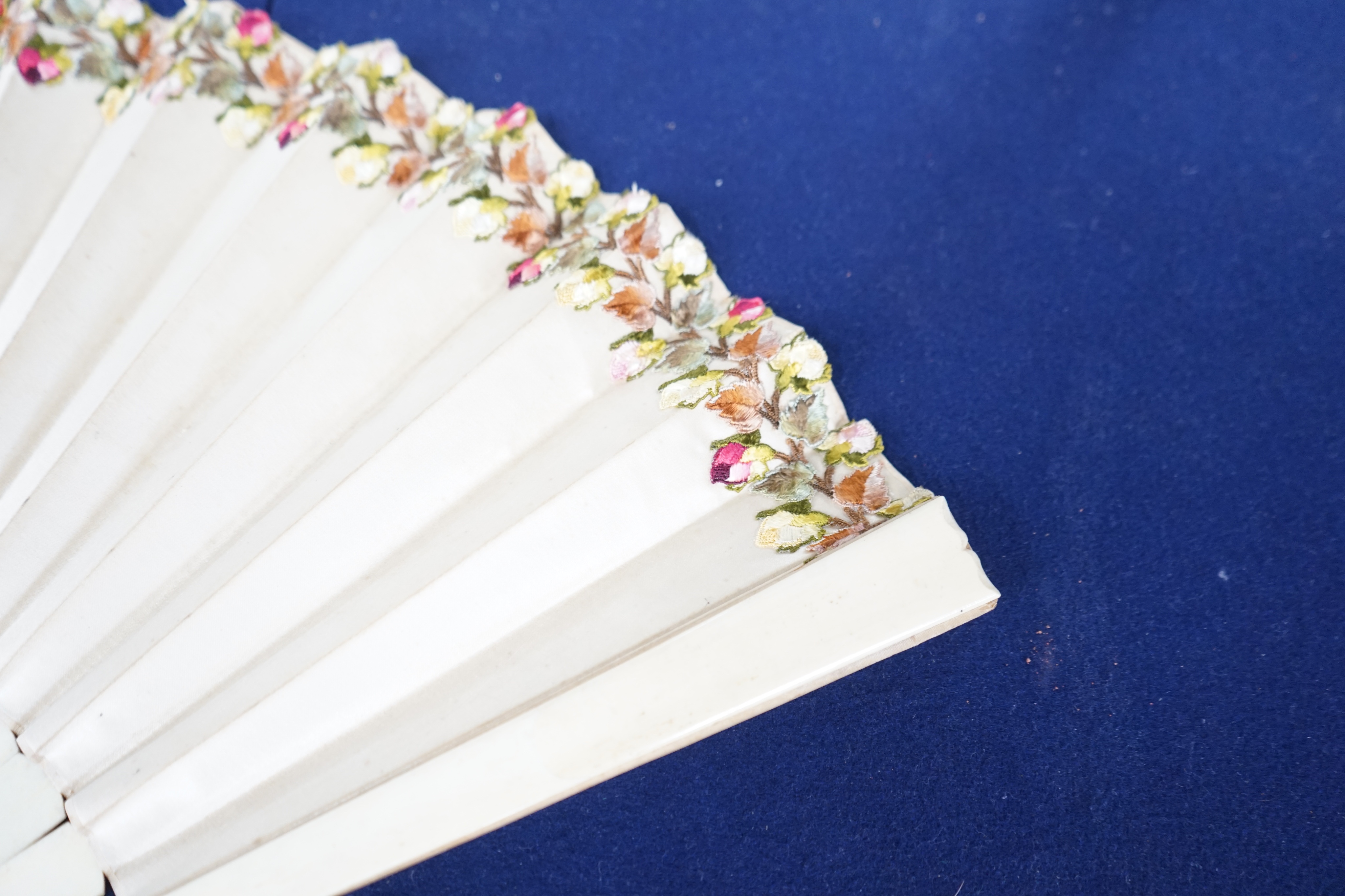 A collection of 10 fans, including some ivory and bone, 19th/early 20th century